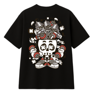 T-shirt Musculation Streetwear - Modèle "Gym Skull"