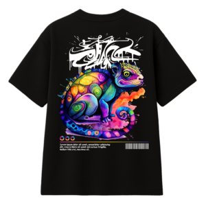 T-Shirt Chameleon CHOWBI – Streetwear Artistique Coloré