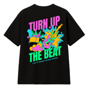 T-Shirt Turn Up The Beat – Music Streetwear