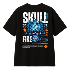 T-shirt Streetwear Skull - Édition "Skull Fire"
