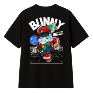 T-shirt Streetwear Bunny - Édition "Hip-Hop Révolution"